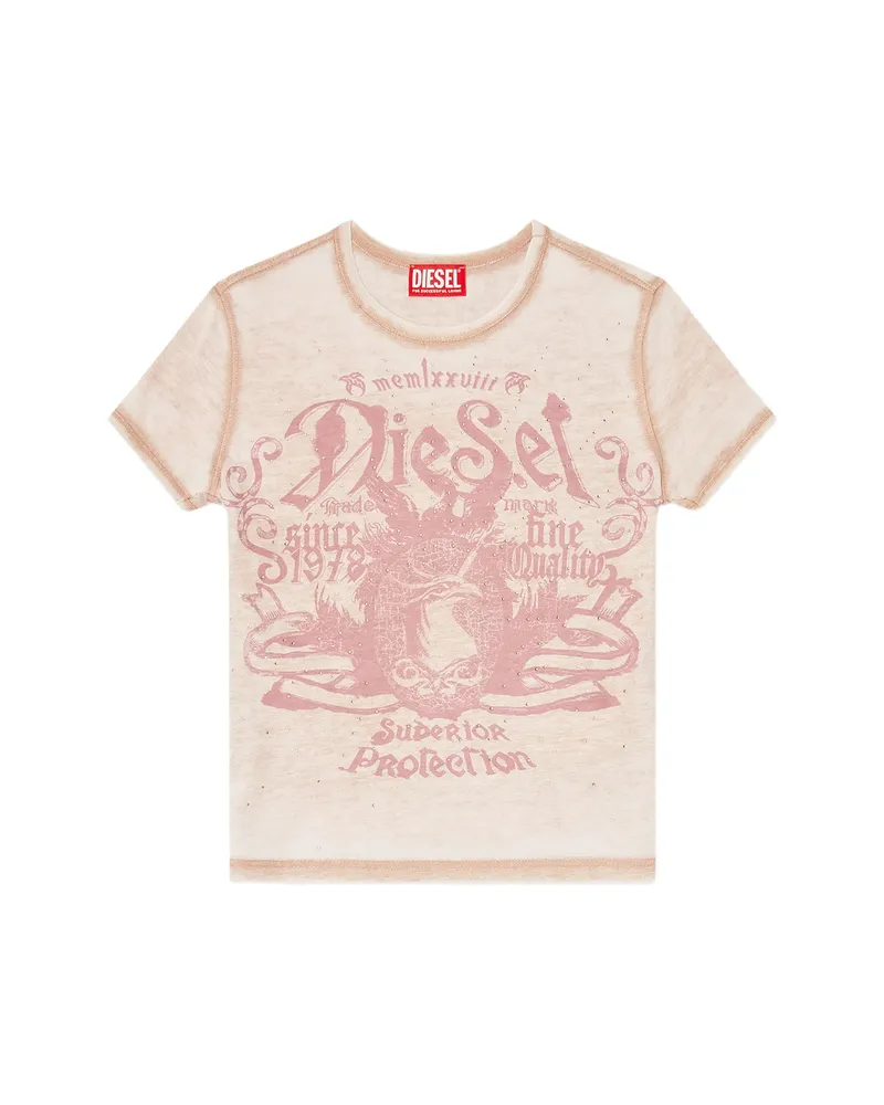 Diesel T-Uncuties T-shirt Pink