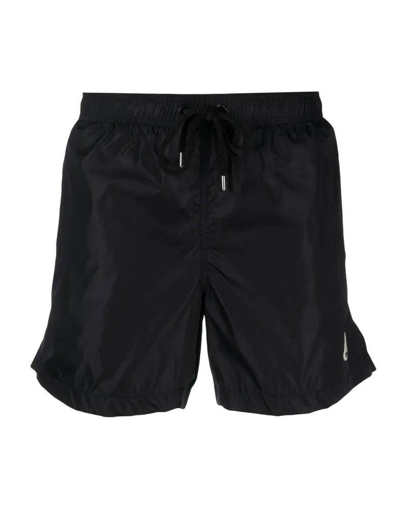 Moncler Logo Patch Swimming Shorts Blue