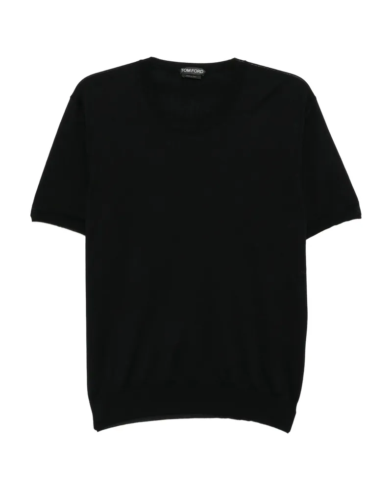 Tom Ford Crew Neck Cotton T-shirt Black