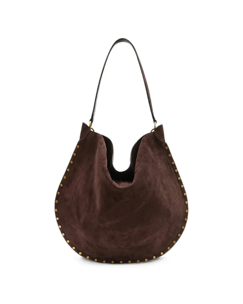 Isabel Marant Oskan Hobo Soft Shoulder Bag Brown