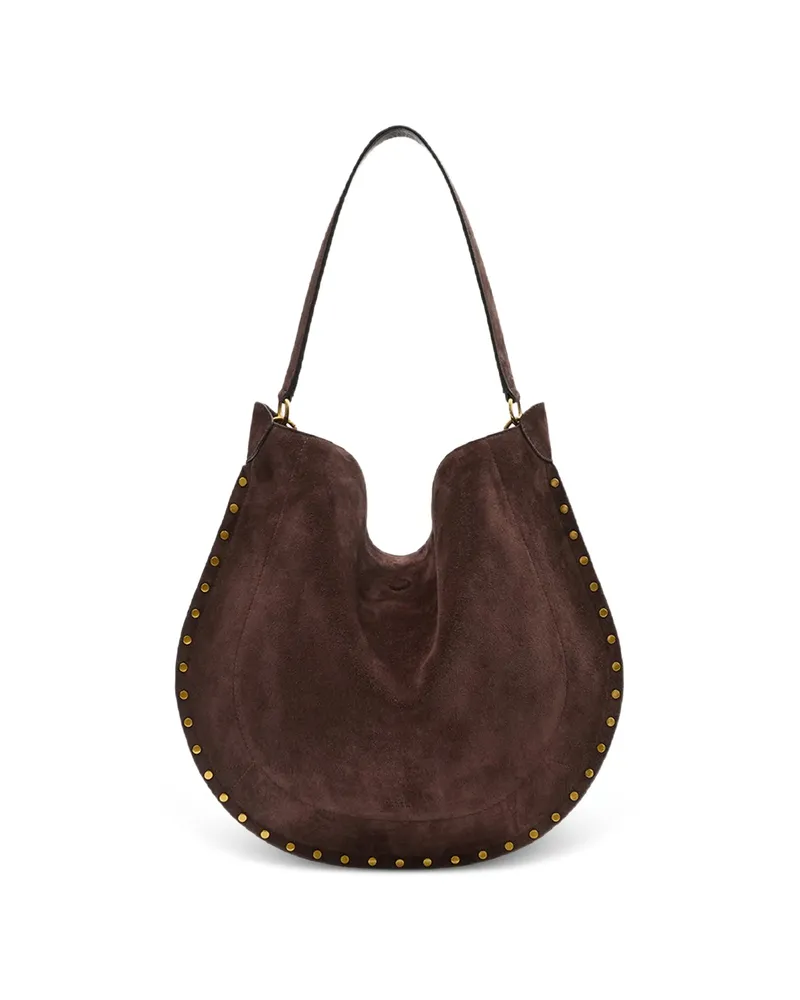 Isabel Marant Oskan Hobo Soft Shoulder Bag Brown