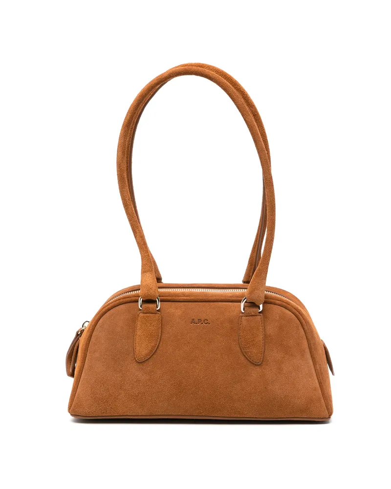A.P.C. A. p.c. Paloma Suede Shoulder Bag Brown