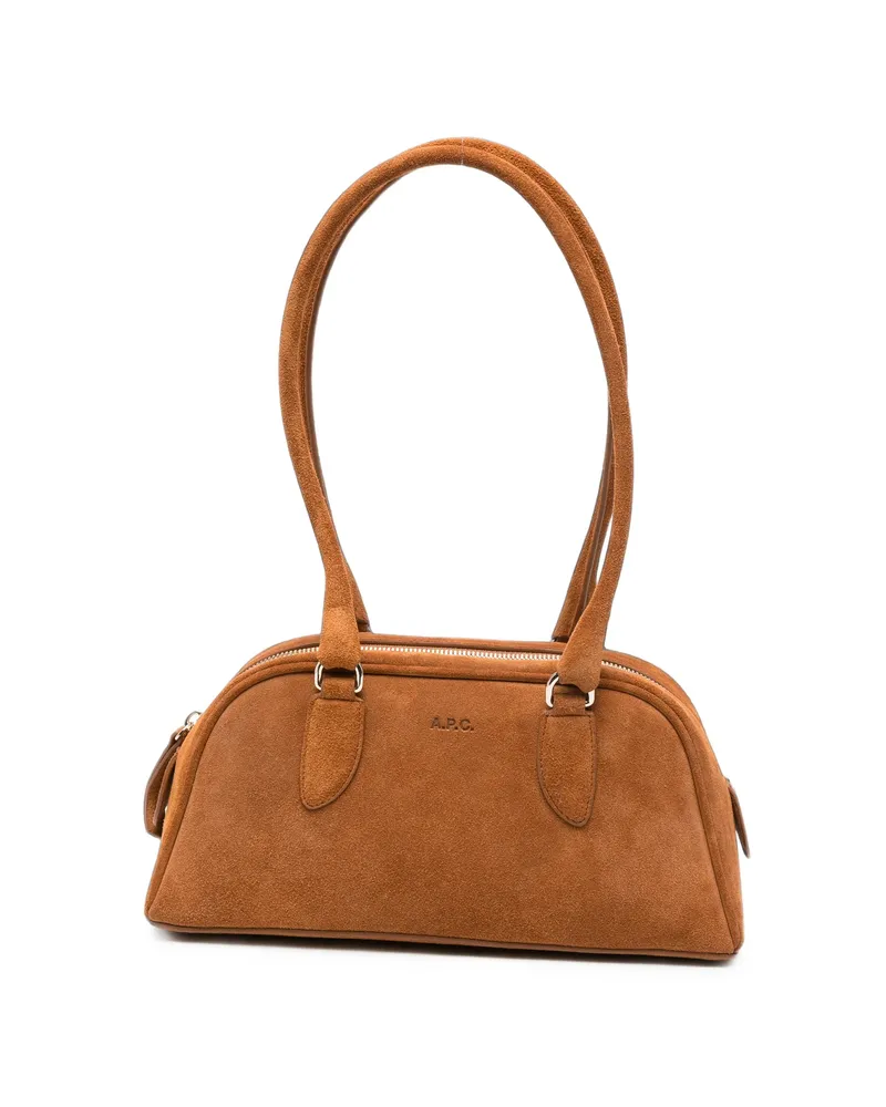 A.P.C. A. p.c. Paloma Suede Shoulder Bag Brown