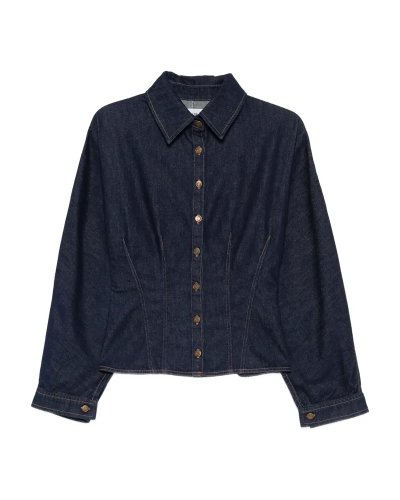 AGOLDE Devon Buttoned Shirt Blue