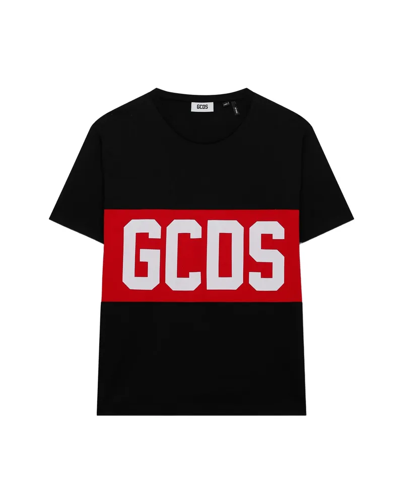 GCDS Logo-band T-shirt Black