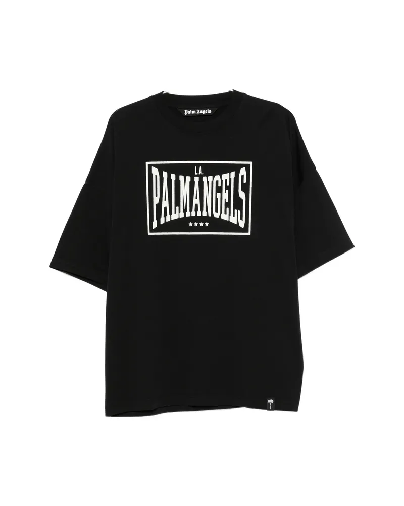 Palm Angels Vintage Box Logo Printed Short-sleeve T-shirt Black
