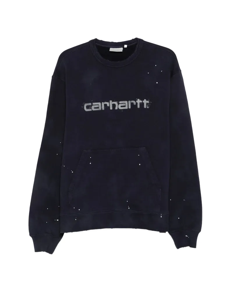Carhartt WIP Painter Logo-print Sweatshirt Blue