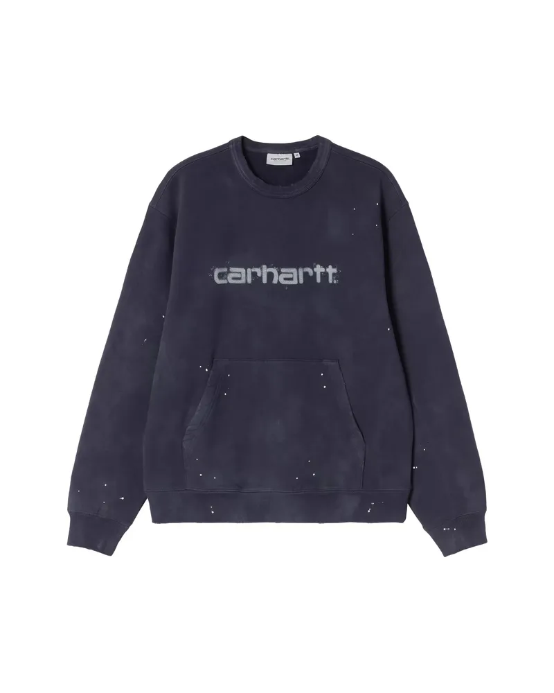 Carhartt WIP Painter Logo-print Sweatshirt Blue