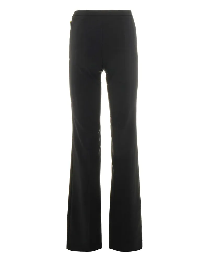 Elisabetta Franchi Logo-button Trousers Black