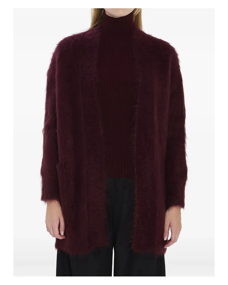 Max Mara Open-front Cardigan Red