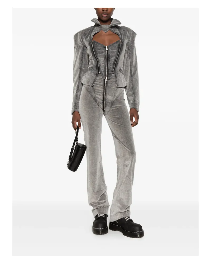 Vivienne Westwood Ant Zip-detail Corduroy Trousers Grey