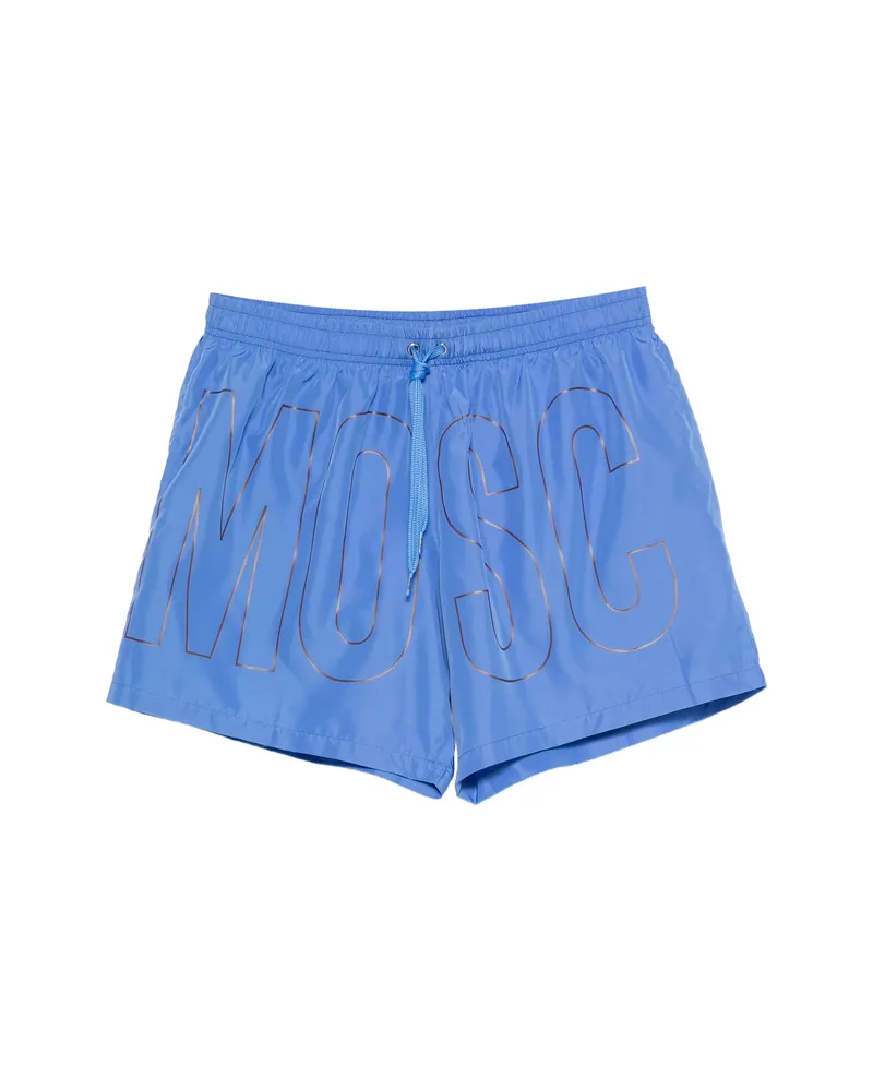 Moschino Logo-print Swim Shorts Blue