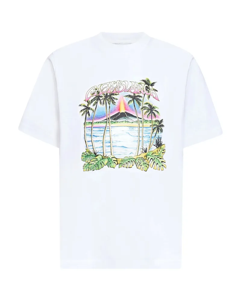 Casablanca Paris Casablanca T-shirts And Polos White White
