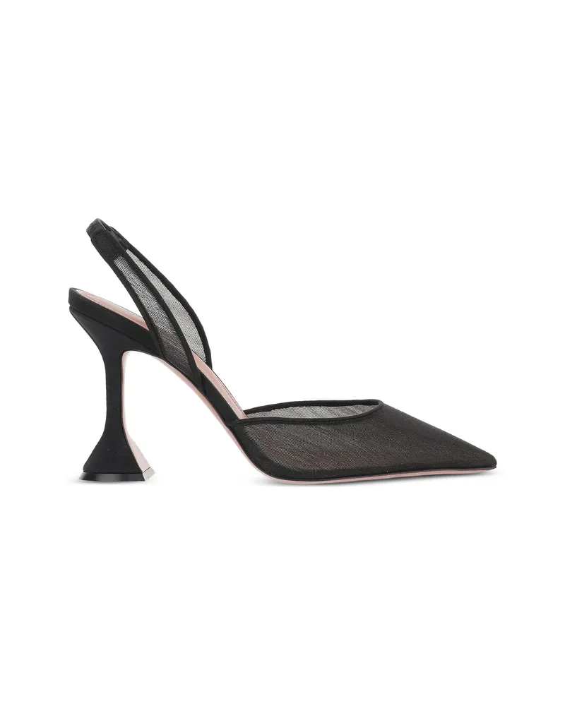 Amina Muaddi Holli Slingback Pumps Black