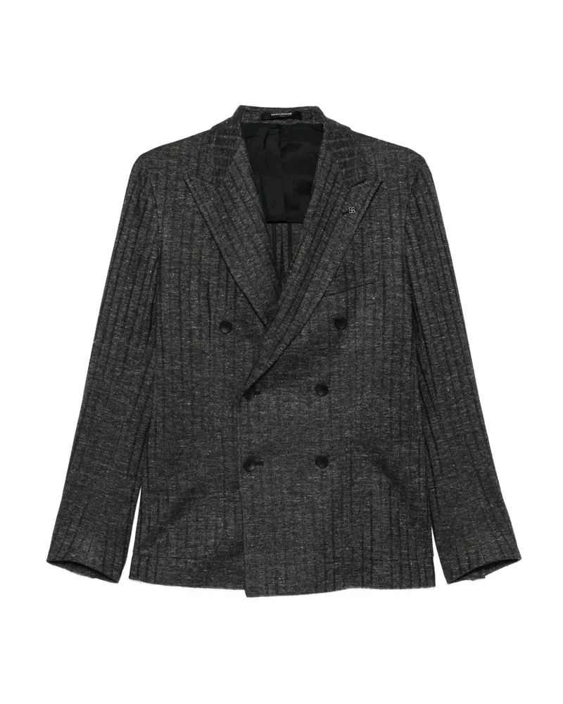 Tagliatore Double-breasted Pinstripe Jacket Grey
