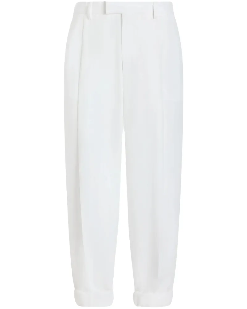 Dolce & Gabbana Folded-edge Trousers White