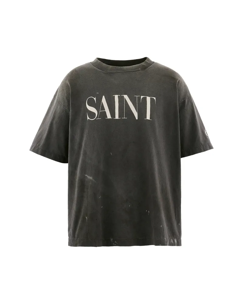 SAINT MXXXXXX Logo-print T-shirt Black