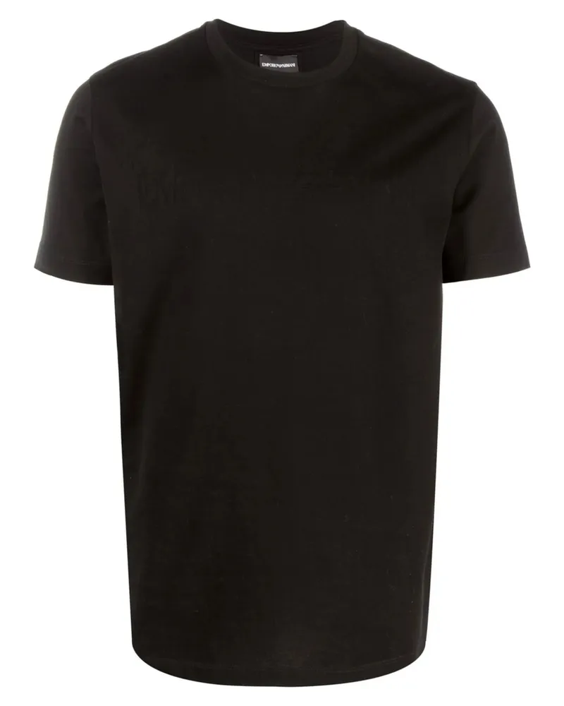 Emporio Armani Logo-print Short-sleeved T-shirt Black