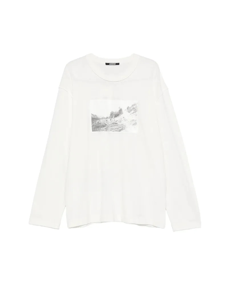 Jacquemus Graphic Long-sleeve T-shirt White