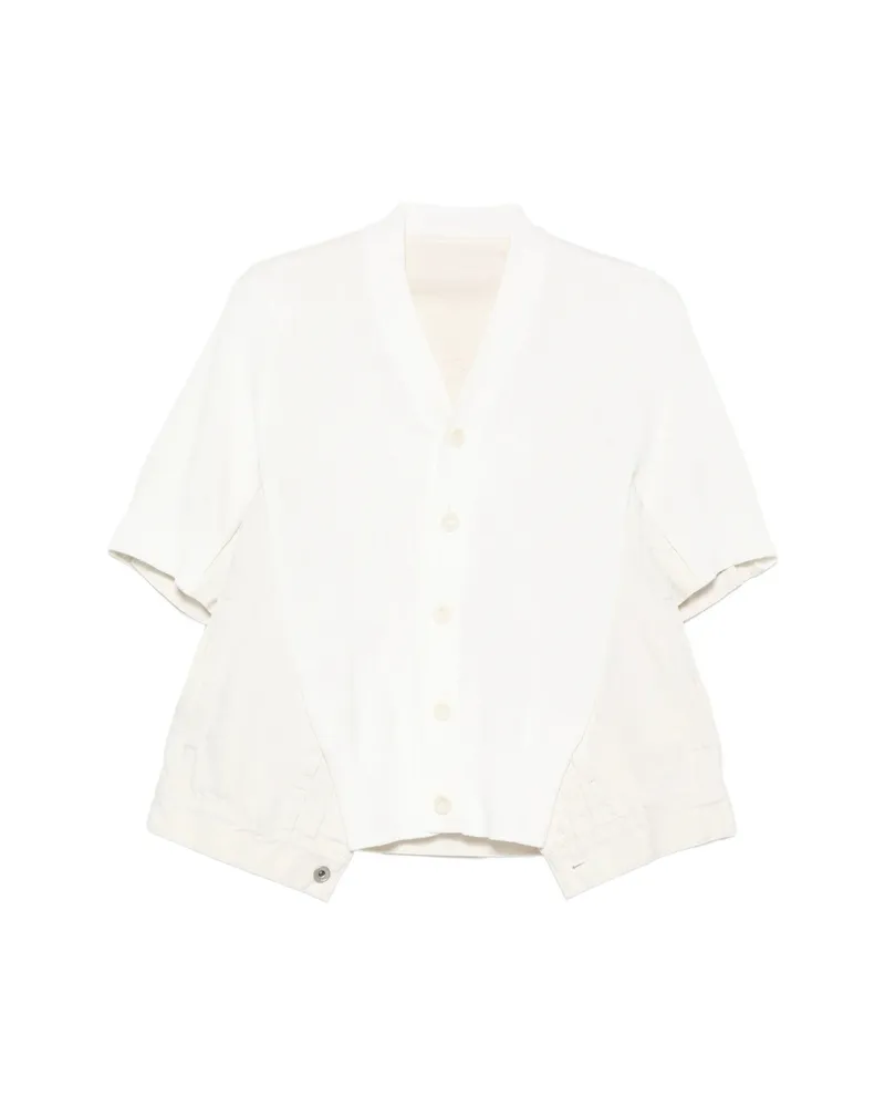 Sacai Buttoned Cardigan Neutrals