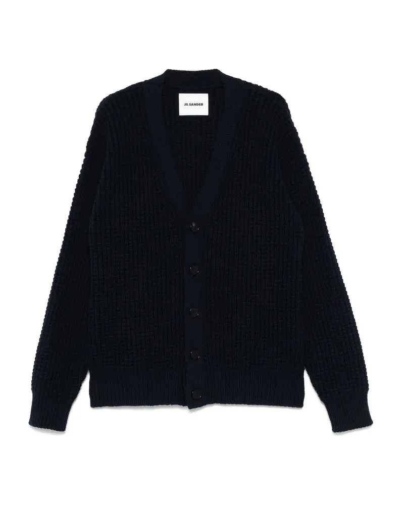 Jil Sander V-neck Cardigan Blue
