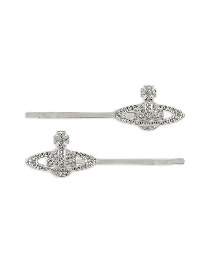 Vivienne Westwood Bobby Hair Pins (set Of Two Silver