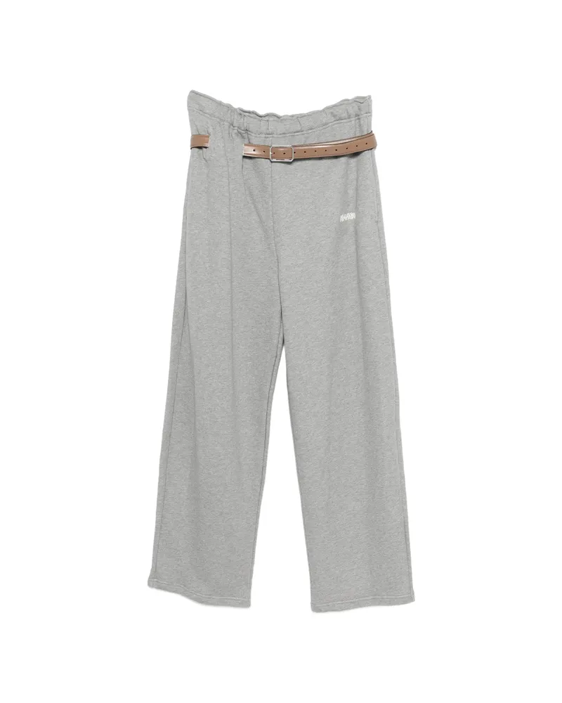 Magliano Buckle-belt Track Pants Grey