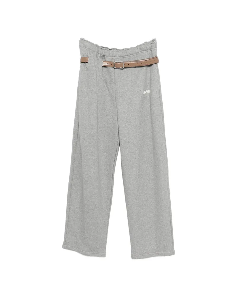 Magliano Buckle-belt Track Pants Grey