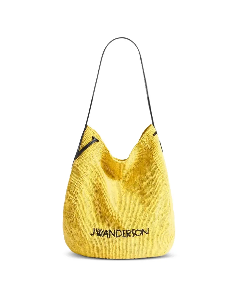 J.W.Anderson Bulb Bead-embellished Tote Bag Yellow
