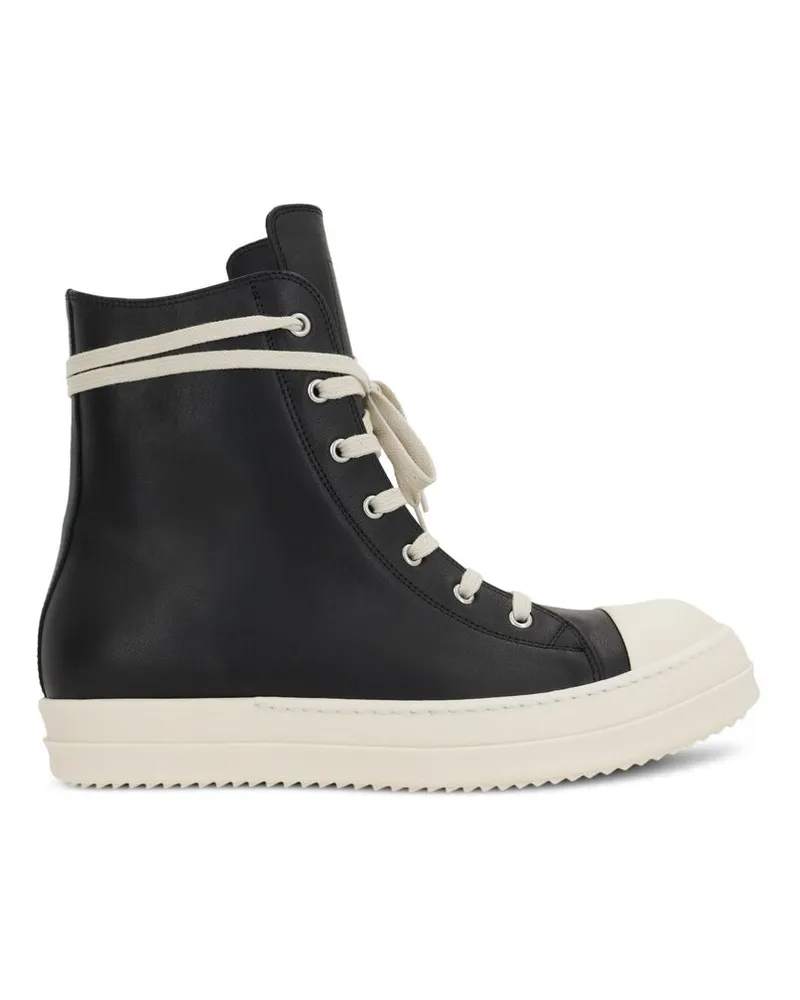 Rick Owens Leather Sneakers Black