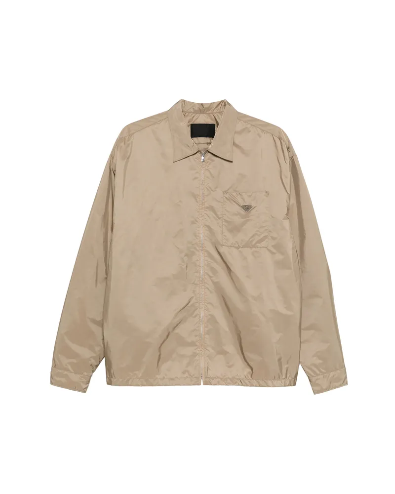 Prada Zip-up Jacket Neutrals