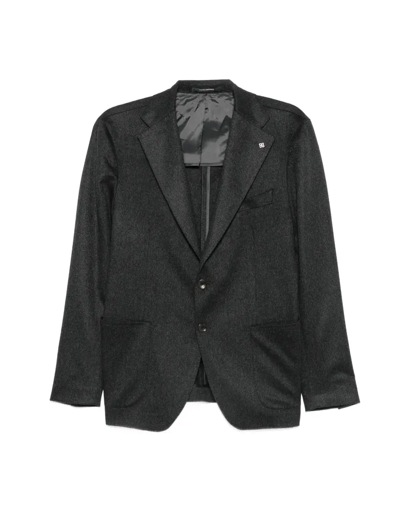 Tagliatore Single-breasted Notched-lapel Blazer Grey