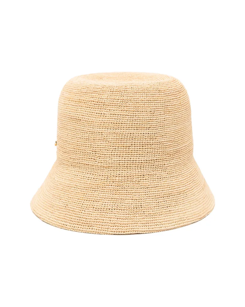 Borsalino Koko Straw Bucket Hat Neutrals