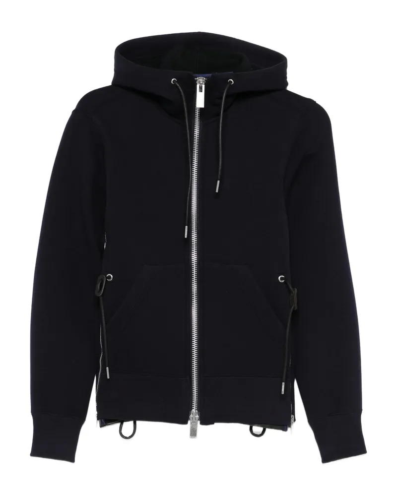 Sacai Zip Top Hoodie Blue
