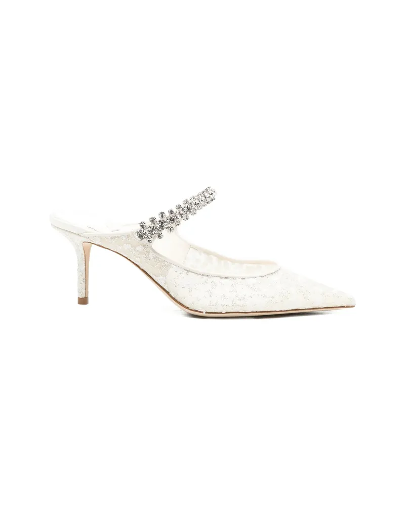 Jimmy Choo Bing Heeled Mules White
