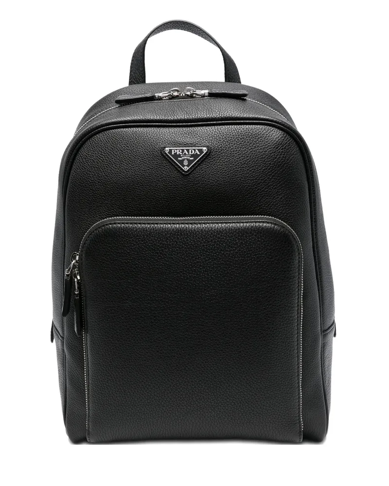 Prada Saffiano Leather Backpack Black