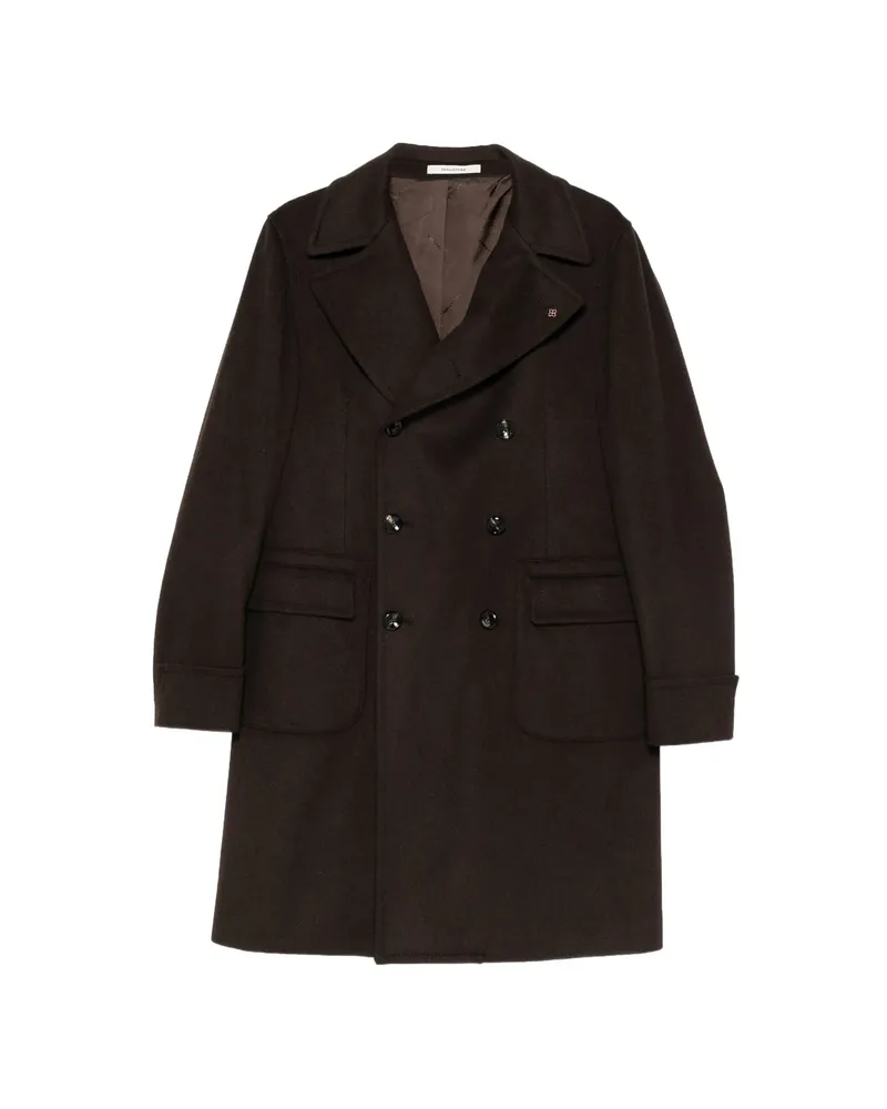 Tagliatore Double-breasted Coat Brown