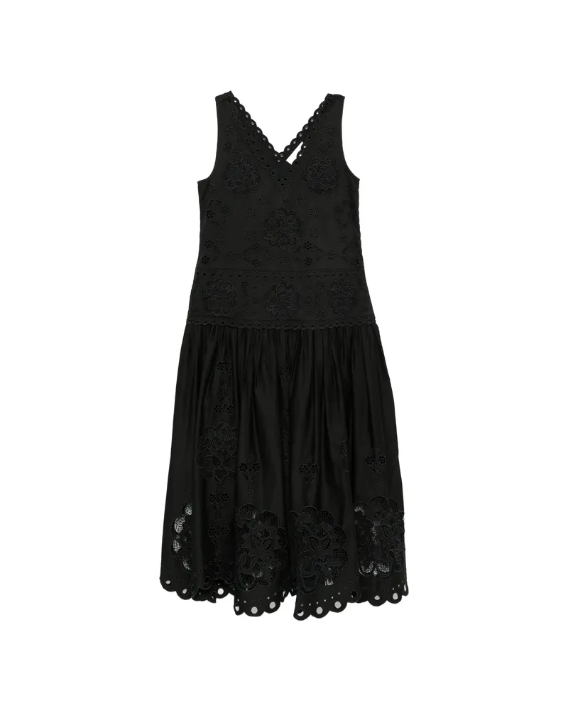 Sea Gardener Midi Dress Black