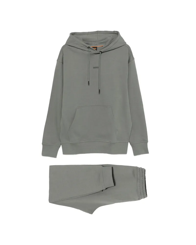 HUGO BOSS Elasticated-cuffs Tracksuit Grey