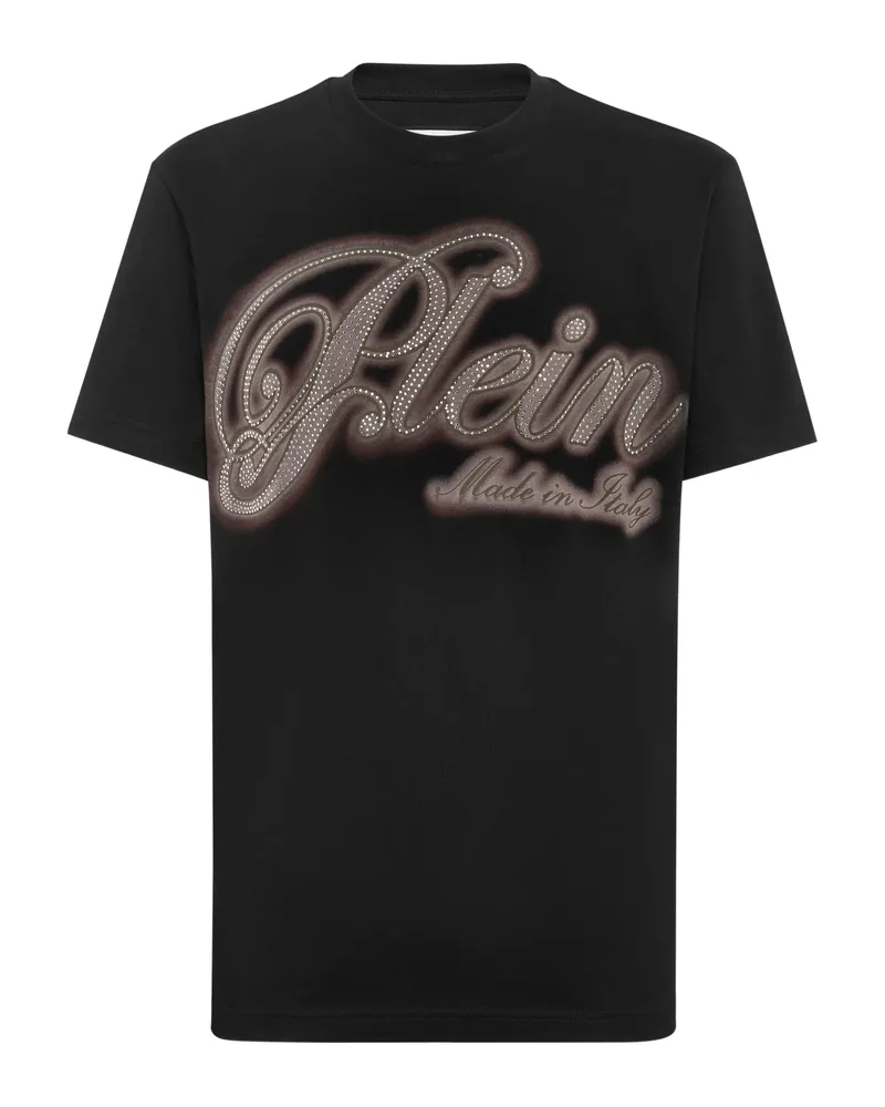 Philipp Plein Strass-embellished T-shirt Black