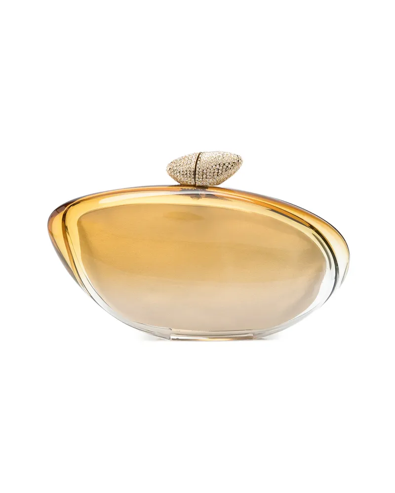 Benedetta Bruzziches Armonia Crystal-embellished Shoulder Bag Gold