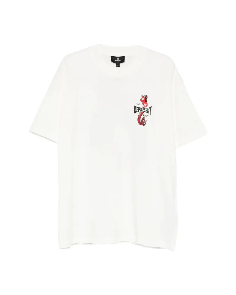 REPRESENT The Viper Room Dice Graphic T-shirt Neutrals