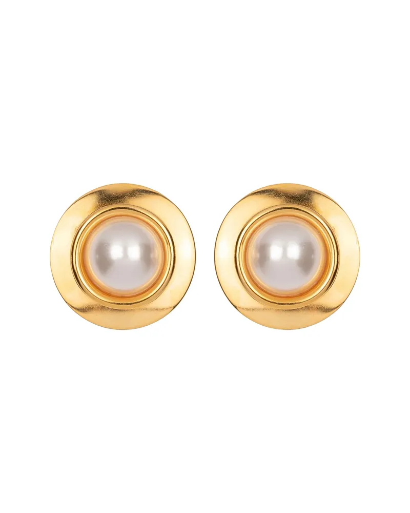 Jennifer Behr Alva Pearl-plated Earrings Silver