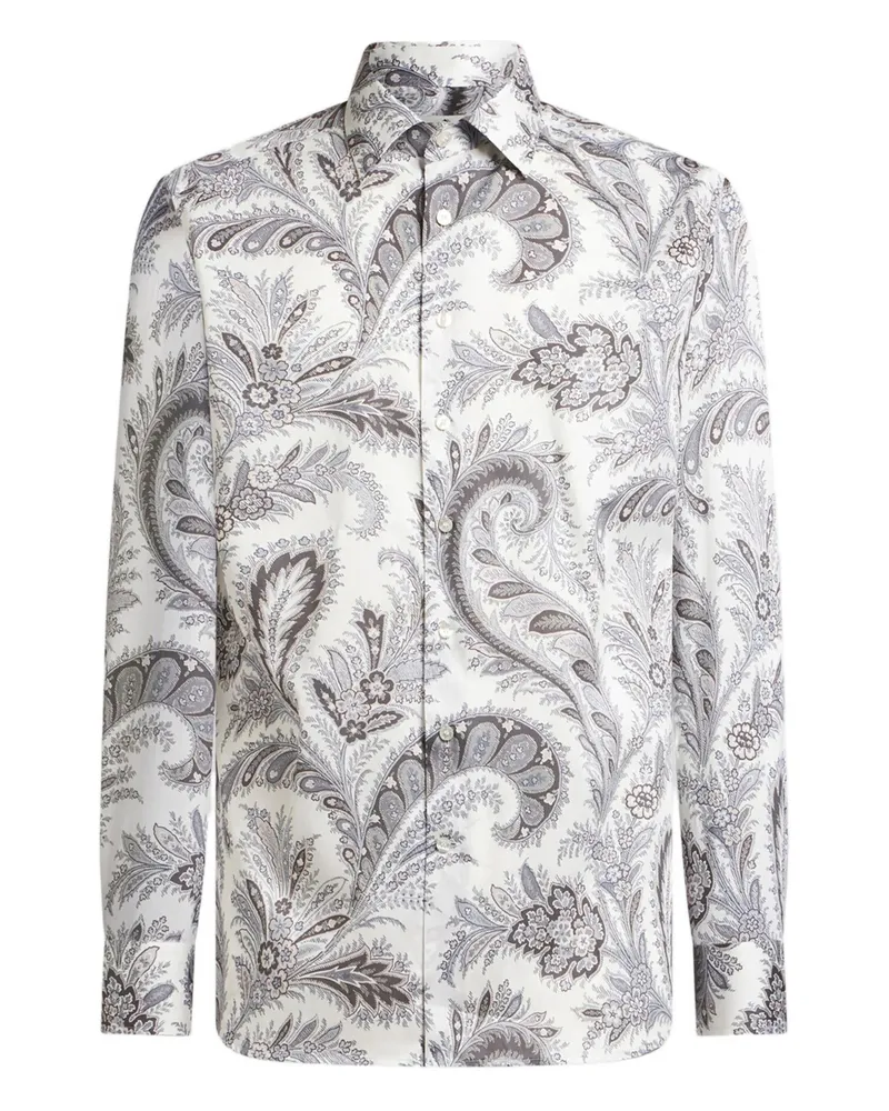 Etro Paisley-print Shirt Grey