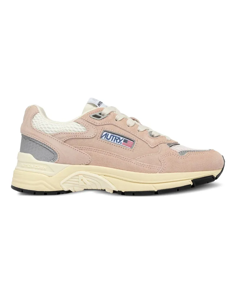 AUTRY Hyperway Suede Lace-up Sneakers Neutrals