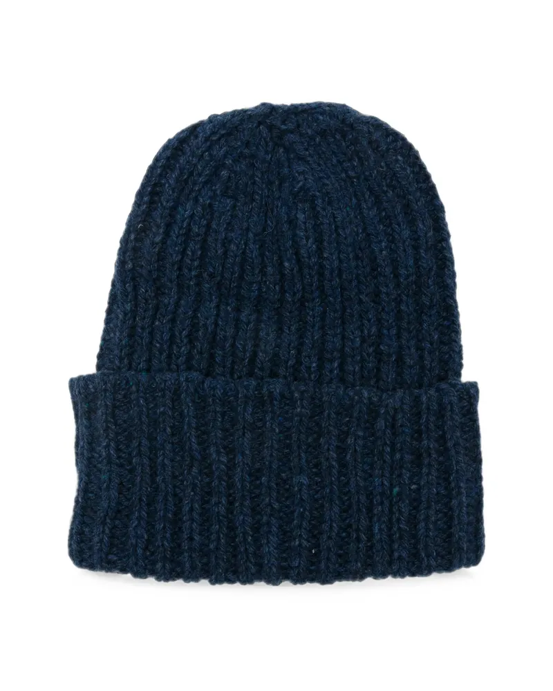 Baserange Ribbed-knit Beanie Hat Blue