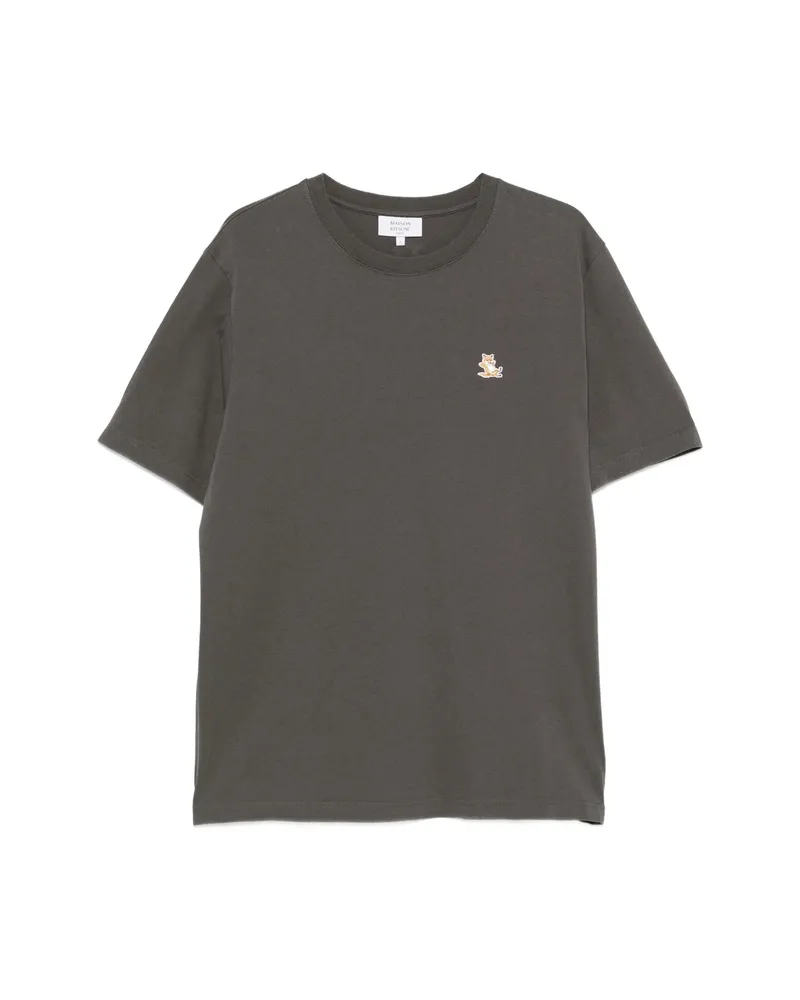 Kitsuné Chillax Fox Patch T-shirt Grey