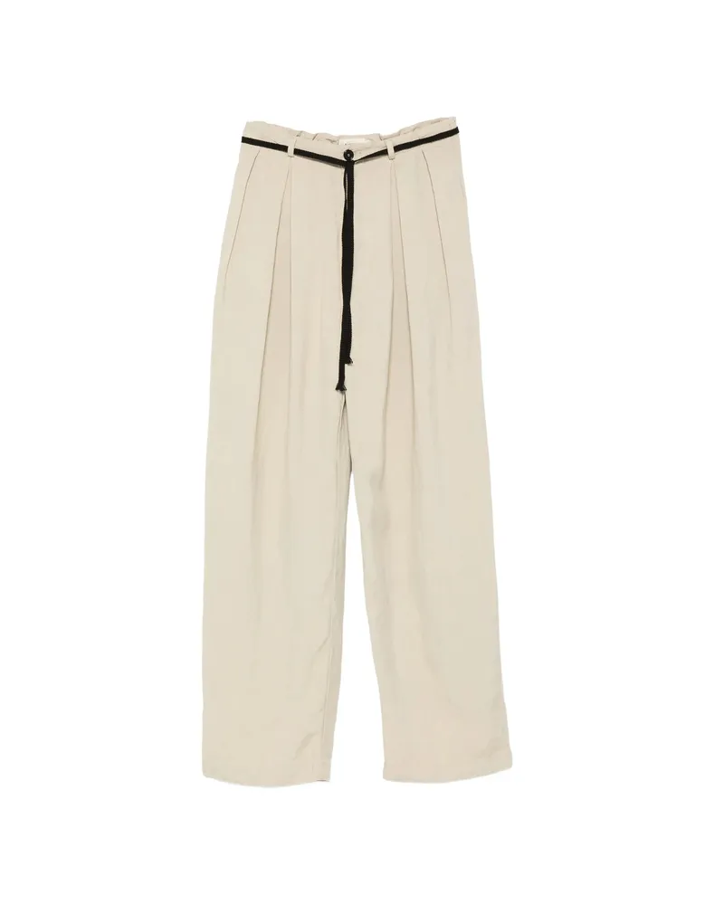 BARENA Pleated Trousers Neutrals