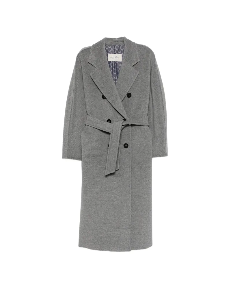 Max Mara Double-breasted Belted Coat Grey