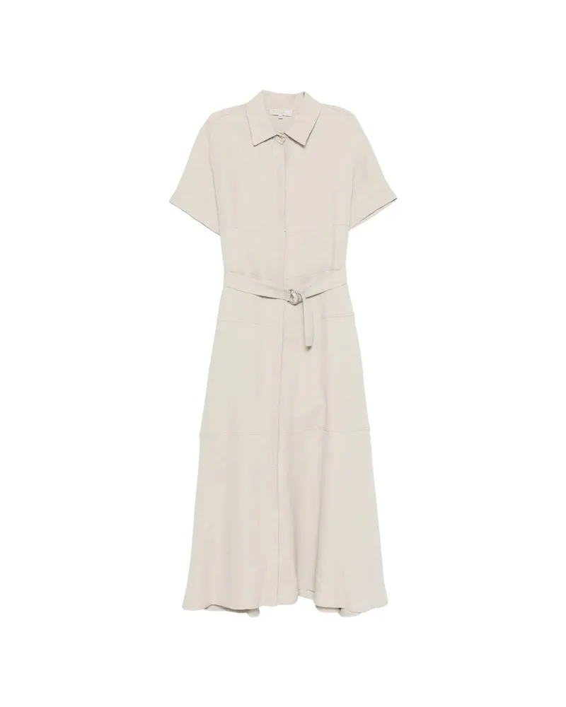Antonelli Firenze Short-sleeve Midi Dress Neutrals
